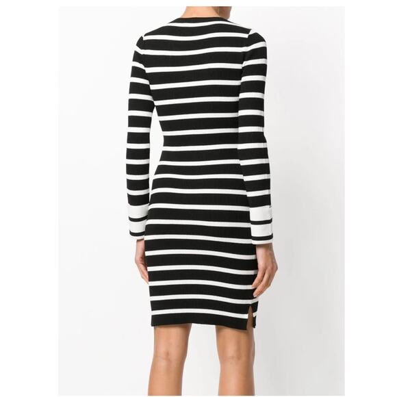 Theory Stripe Crewneck Jersey Mini Dress - Picture 10 of 11